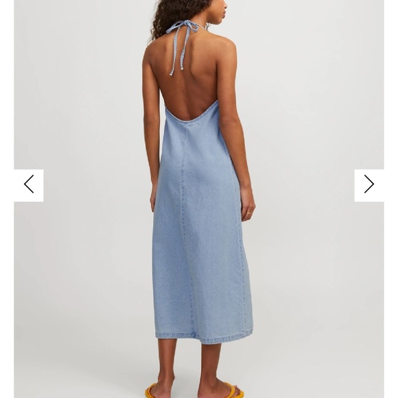 JJXX JXANINE DENIM DRESS NWT MEDIUM - Picture 2 of 8